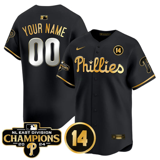Camisa MLB 2024 NL East Division Champions & Pete Rose Patch Vapor Premier Limited Jersey