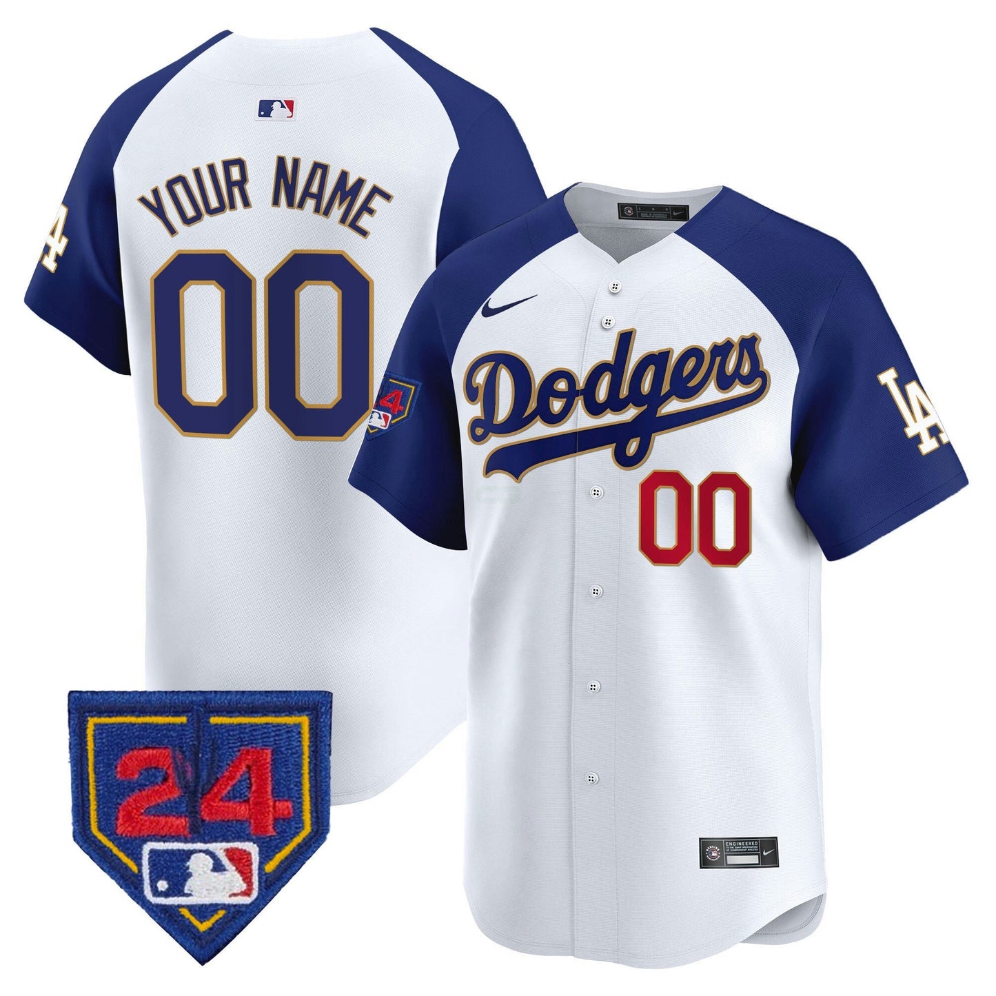 Camisa MLB Los Angeles Dodgers 2024 Spring Training Patch Vapor Premier Limited Jersey