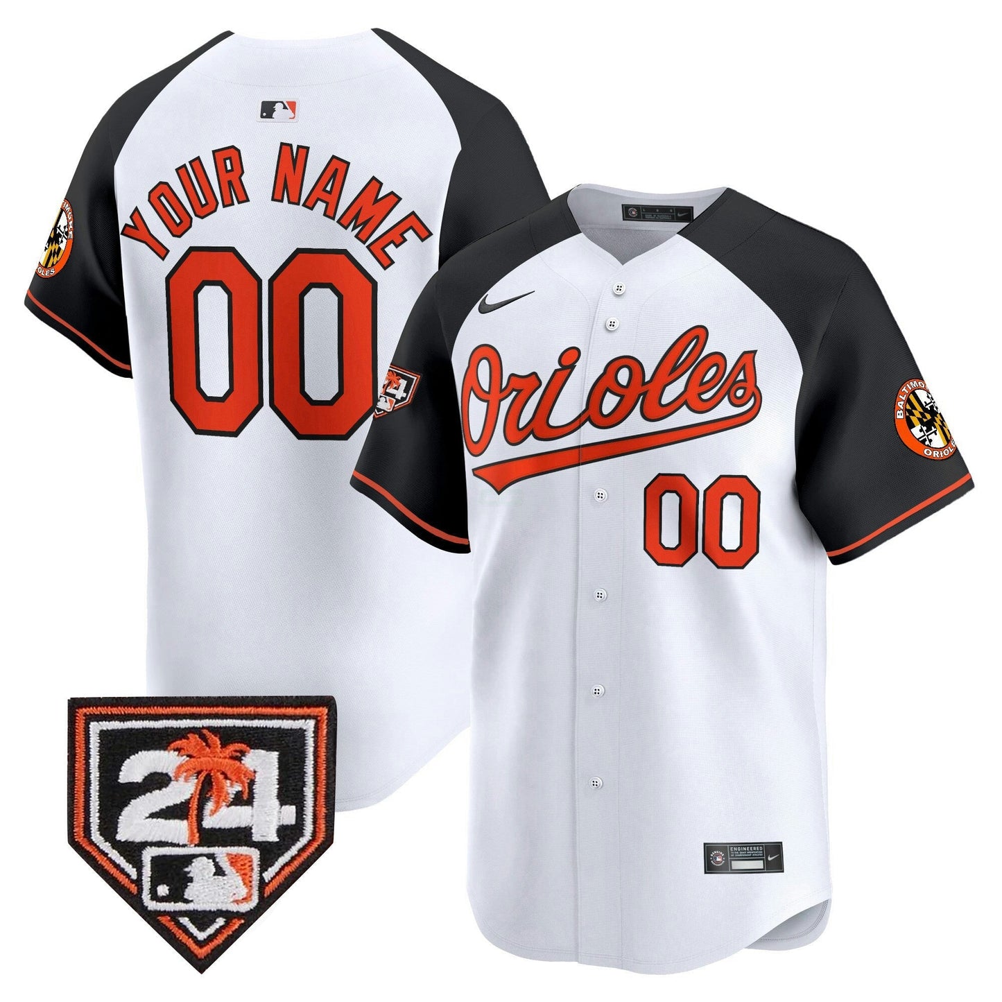 Camisa MLB Baltimore Orioles 2024 Spring Training Patch Vapor Premier Limited Jersey