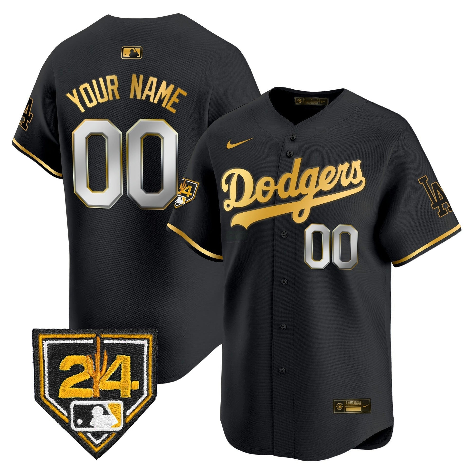 Camisa MLB Los Angeles Dodgers 2024 Spring Training Patch Vapor Premier Limited Jersey