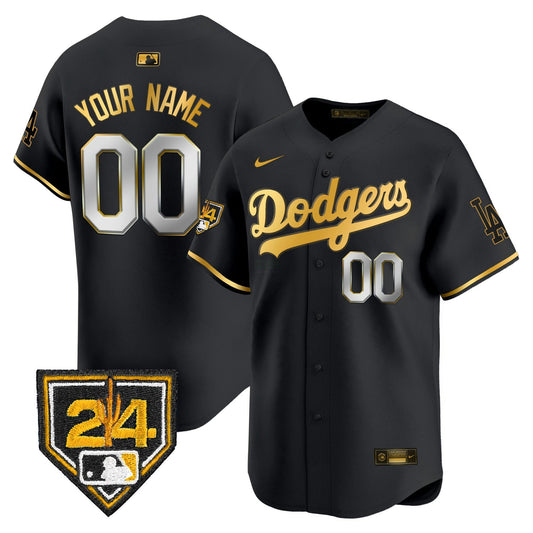 Camisa MLB Los Angeles Dodgers 2024 Spring Training Patch Vapor Premier Limited Jersey