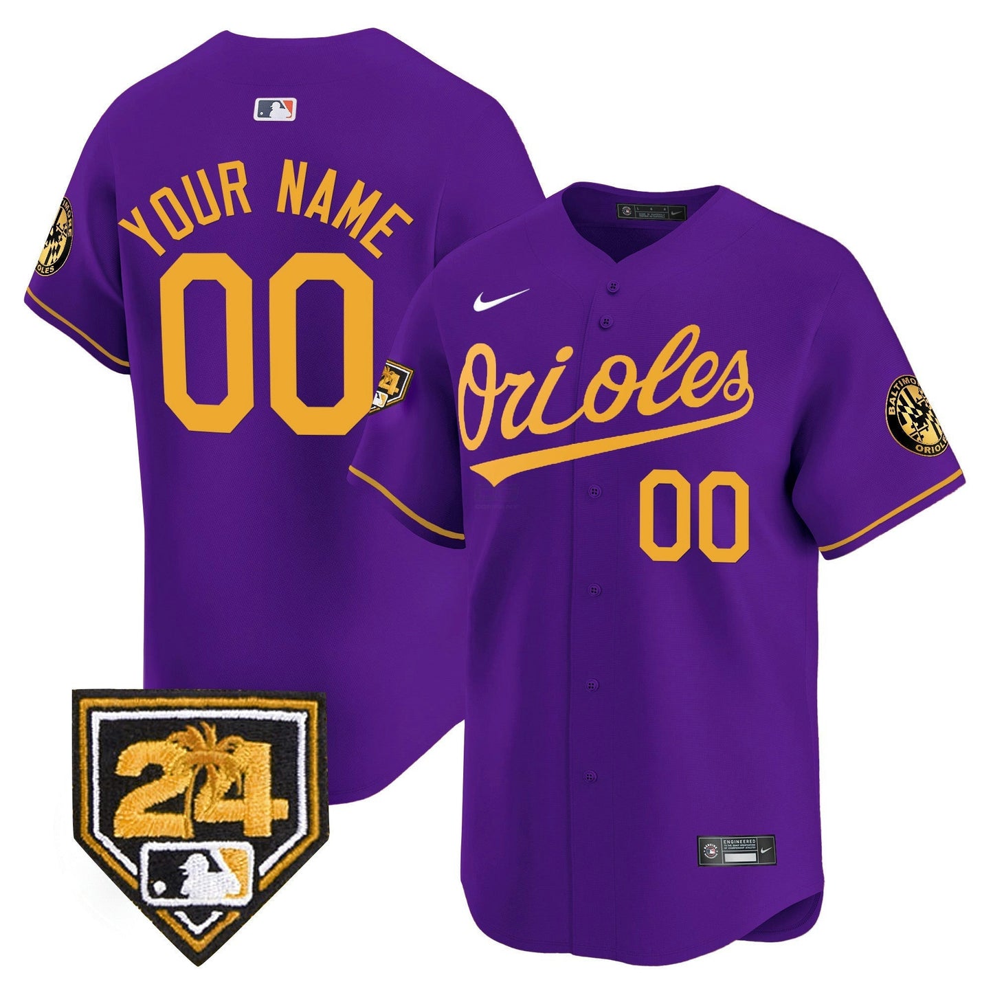 Camisa MLB Baltimore Orioles 2024 Spring Training Patch Vapor Premier Limited Jersey