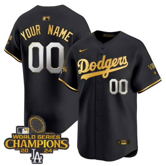 Camisa MLB 2024 World Series Champions Dourada Trim Vapor Premier Limited Jersey