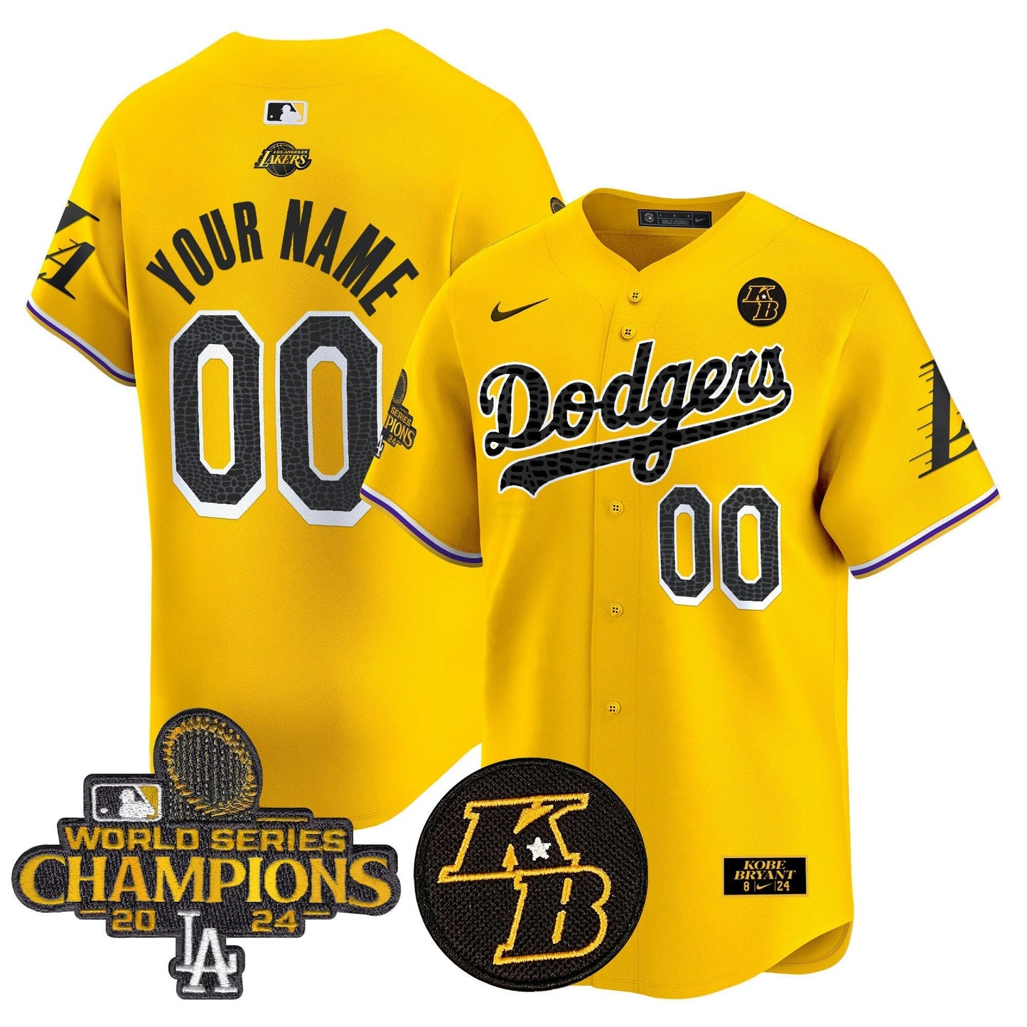 Camisa MLB 2024 World Series Champions Mamba Vapor Premier Limited Jersey