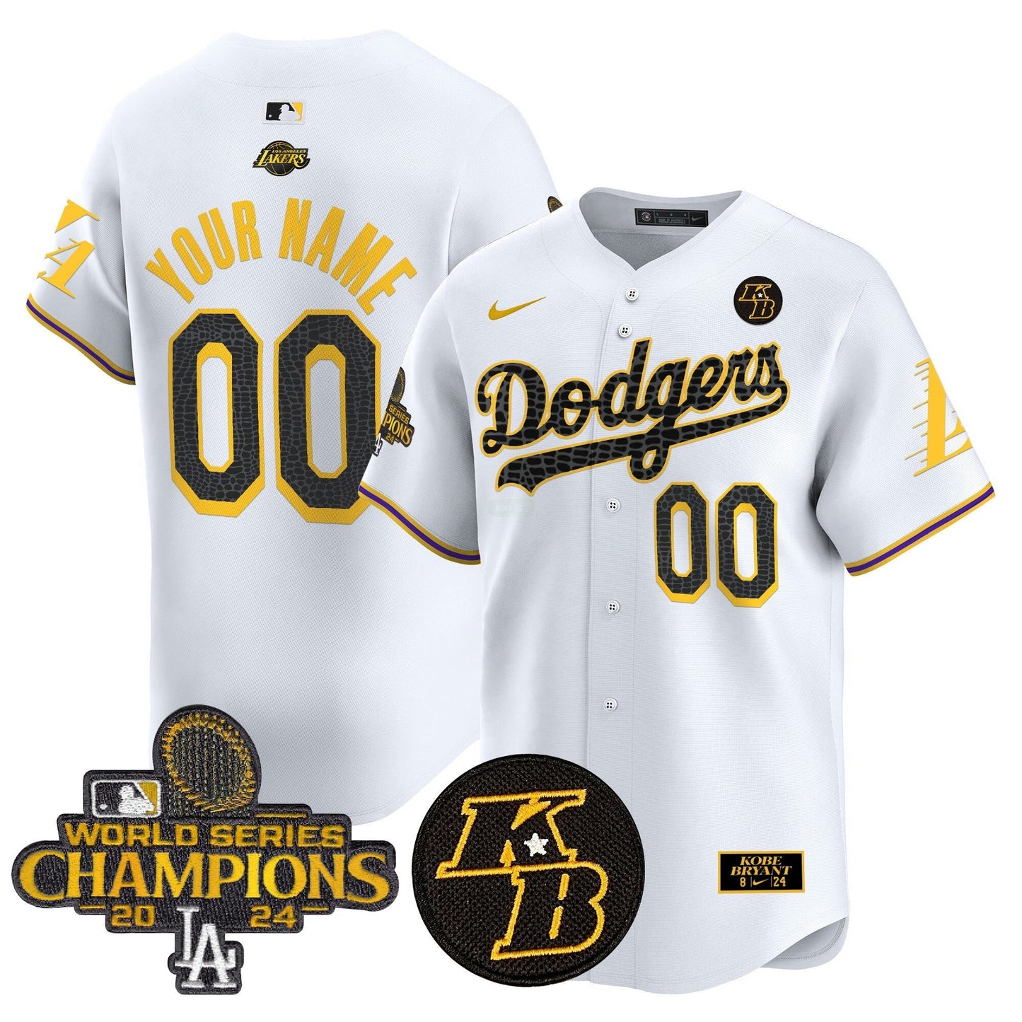 Camisa MLB 2024 World Series Champions Mamba Vapor Premier Limited Jersey