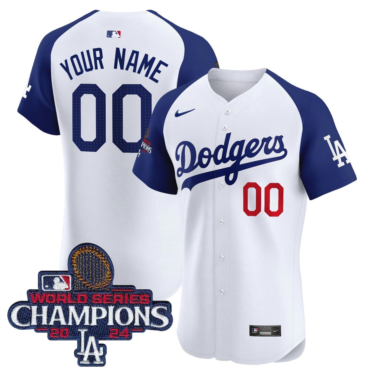 Camisa MLB 2024 World Series Champions Patch Vapor Premier Elite Jersey