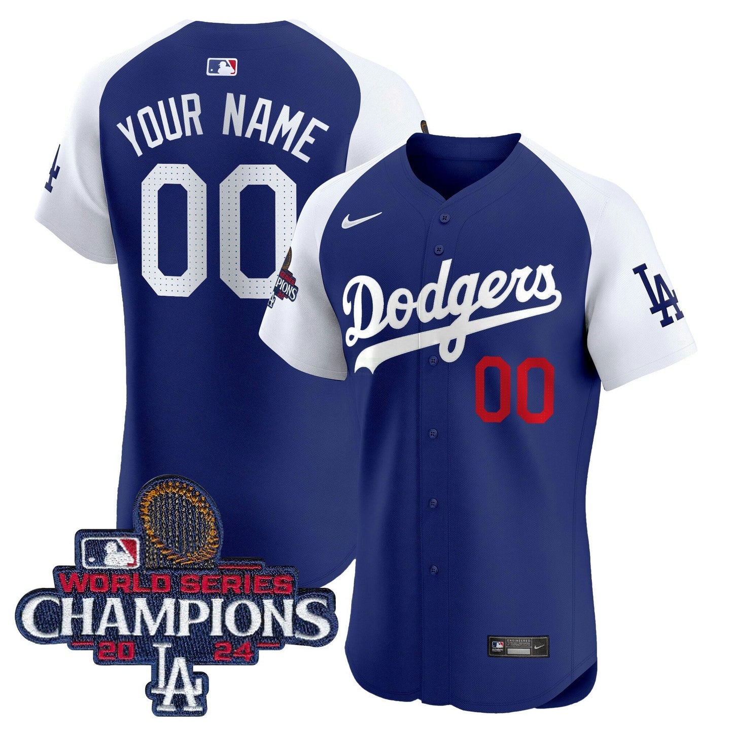 Camisa MLB 2024 World Series Champions Patch Vapor Premier Elite Jersey
