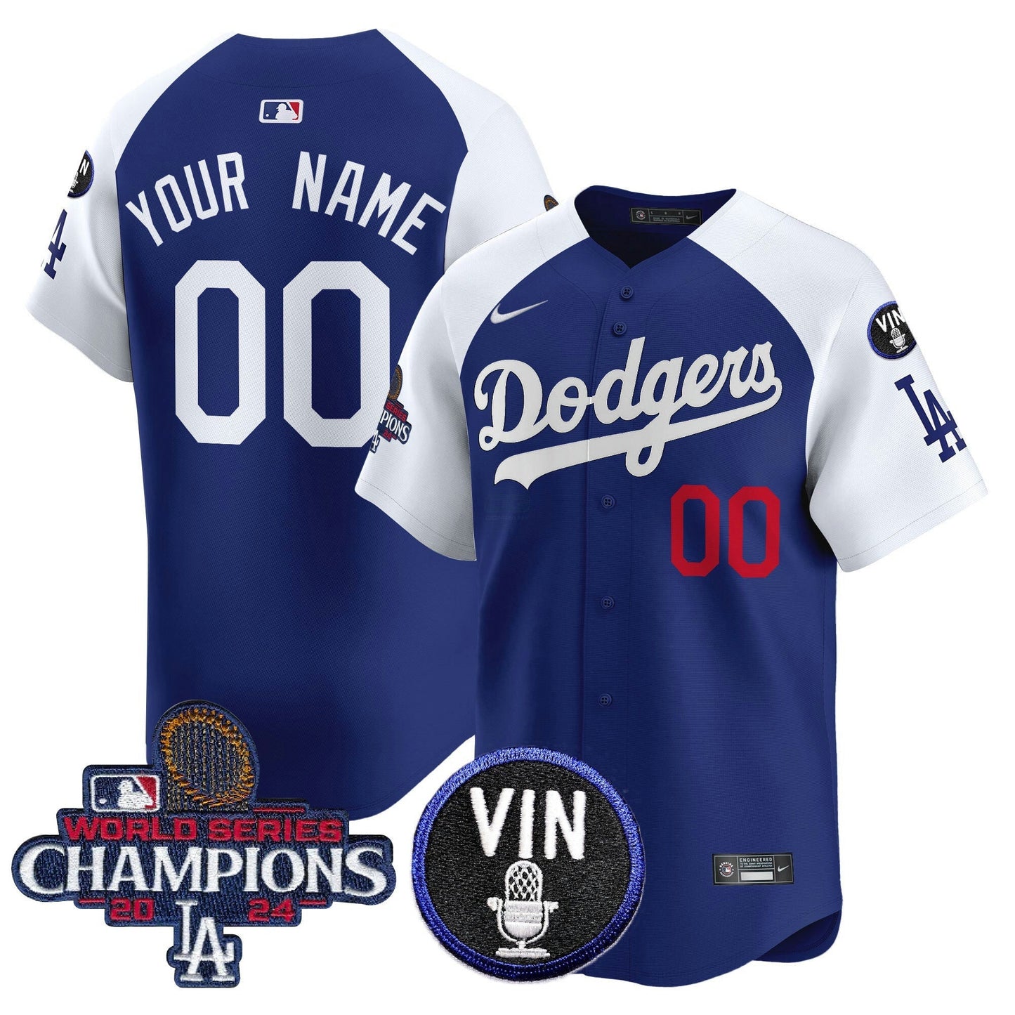 Camisa MLB 2024 World Series Champions Patch Vapor Premier Limited Jersey V3