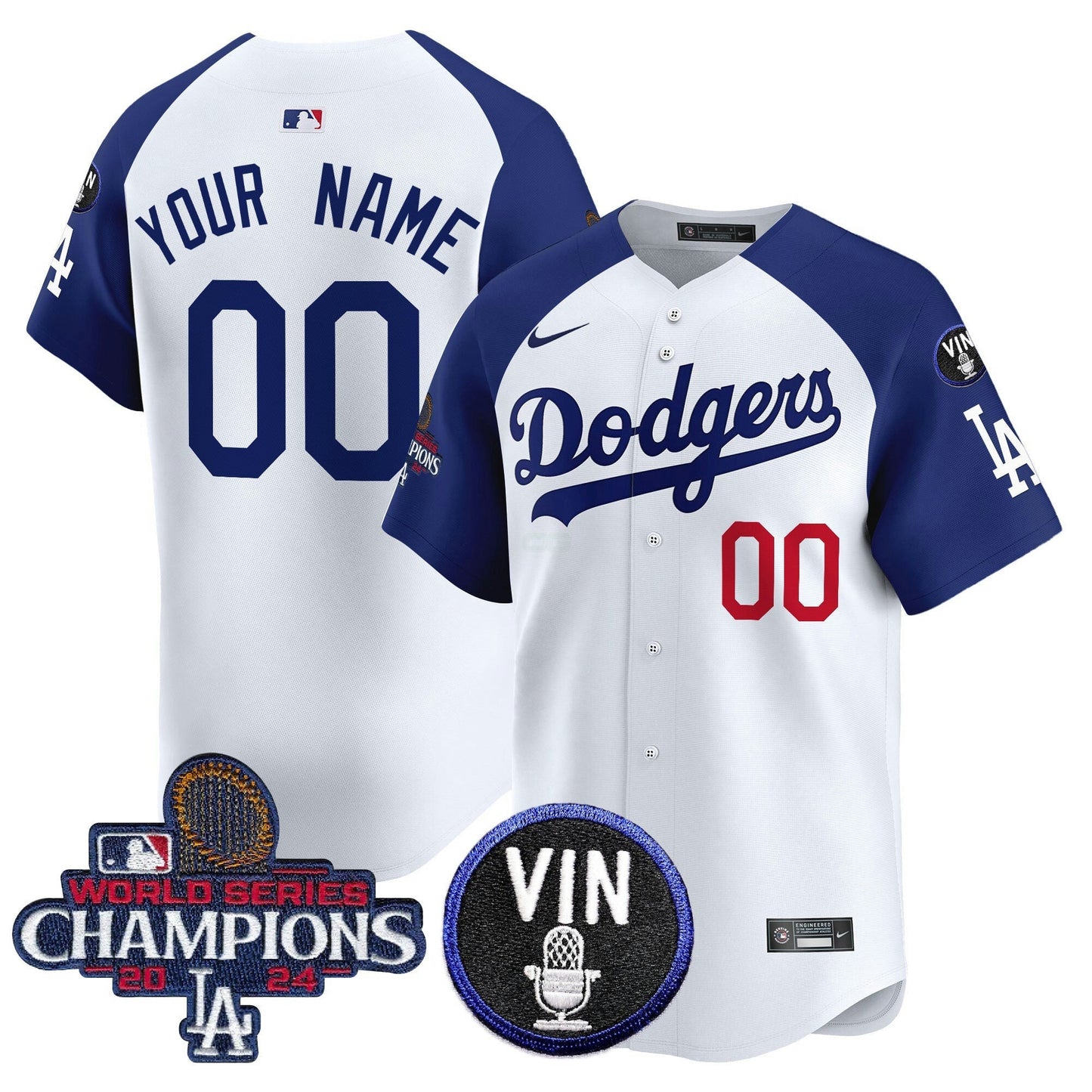 Camisa MLB 2024 World Series Champions Patch Vapor Premier Limited Jersey V3