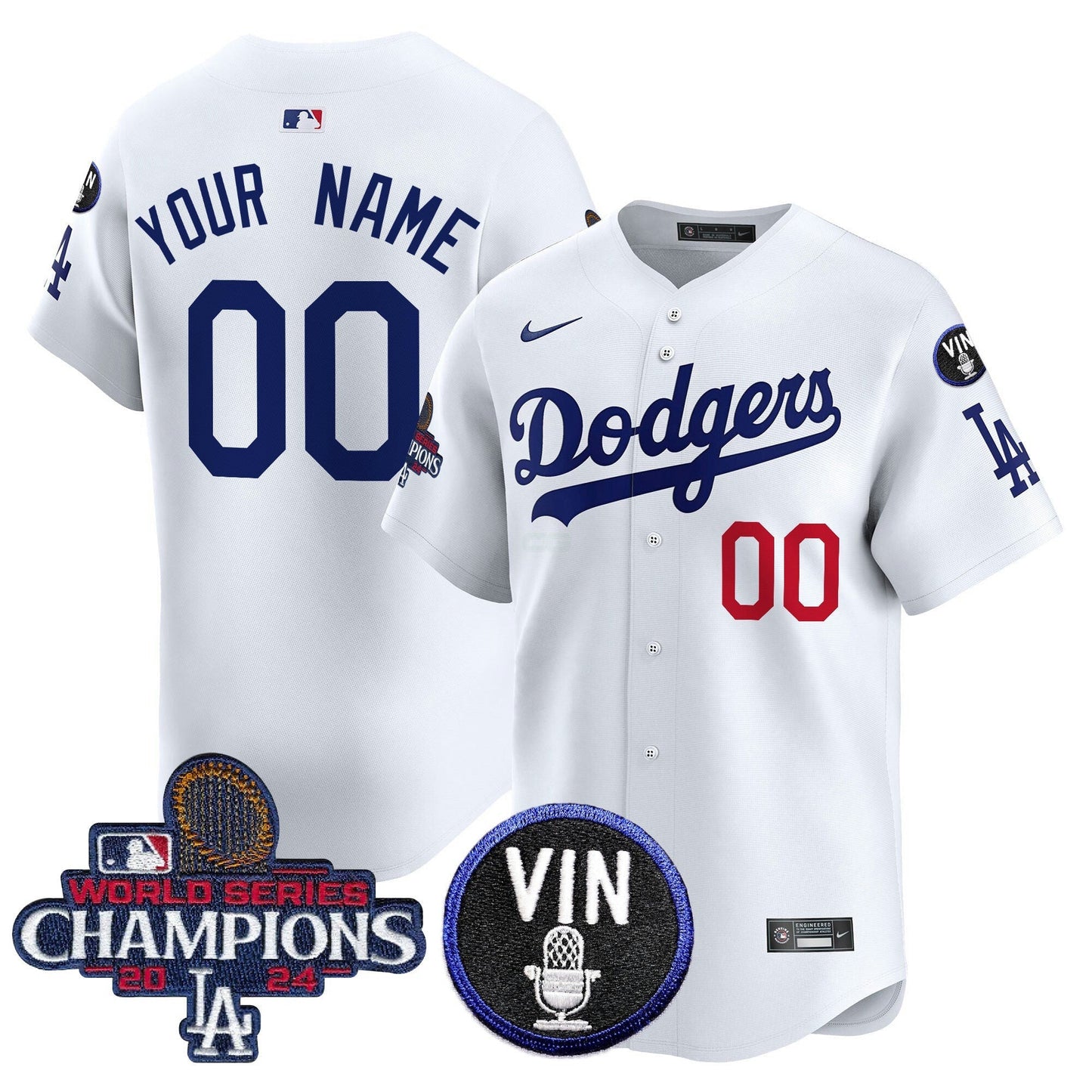 Camisa MLB 2024 World Series Champions Patch Vapor Premier Limited Jersey V3
