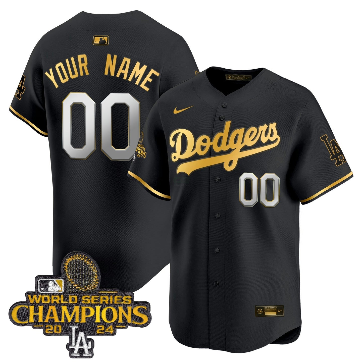 Camisa MLB 2024 World Series Champions Patch Vapor Premier Limited Jersey