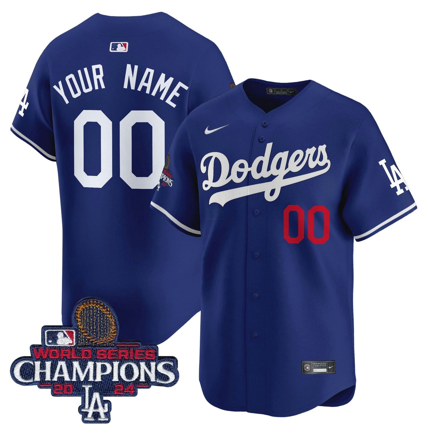Camisa MLB 2024 World Series Champions Patch Vapor Premier Limited Jersey