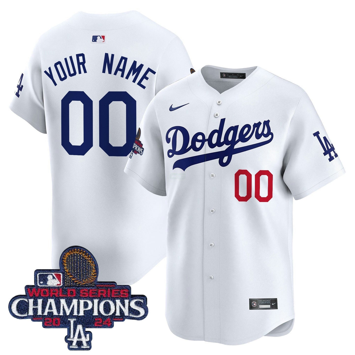 Camisa MLB 2024 World Series Champions Patch Vapor Premier Limited Jersey