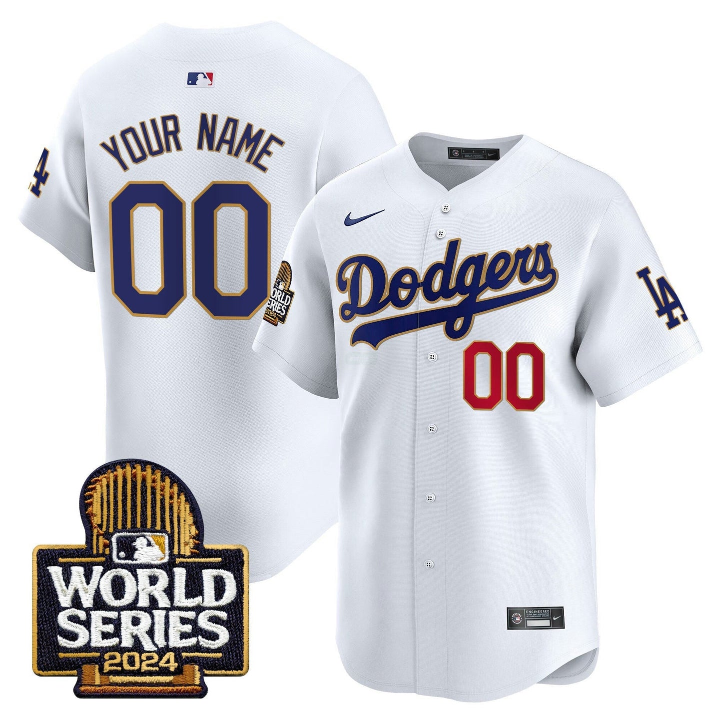 Camisa MLB 2024 World Series Dourada Trim Vapor Premier Limited Jersey