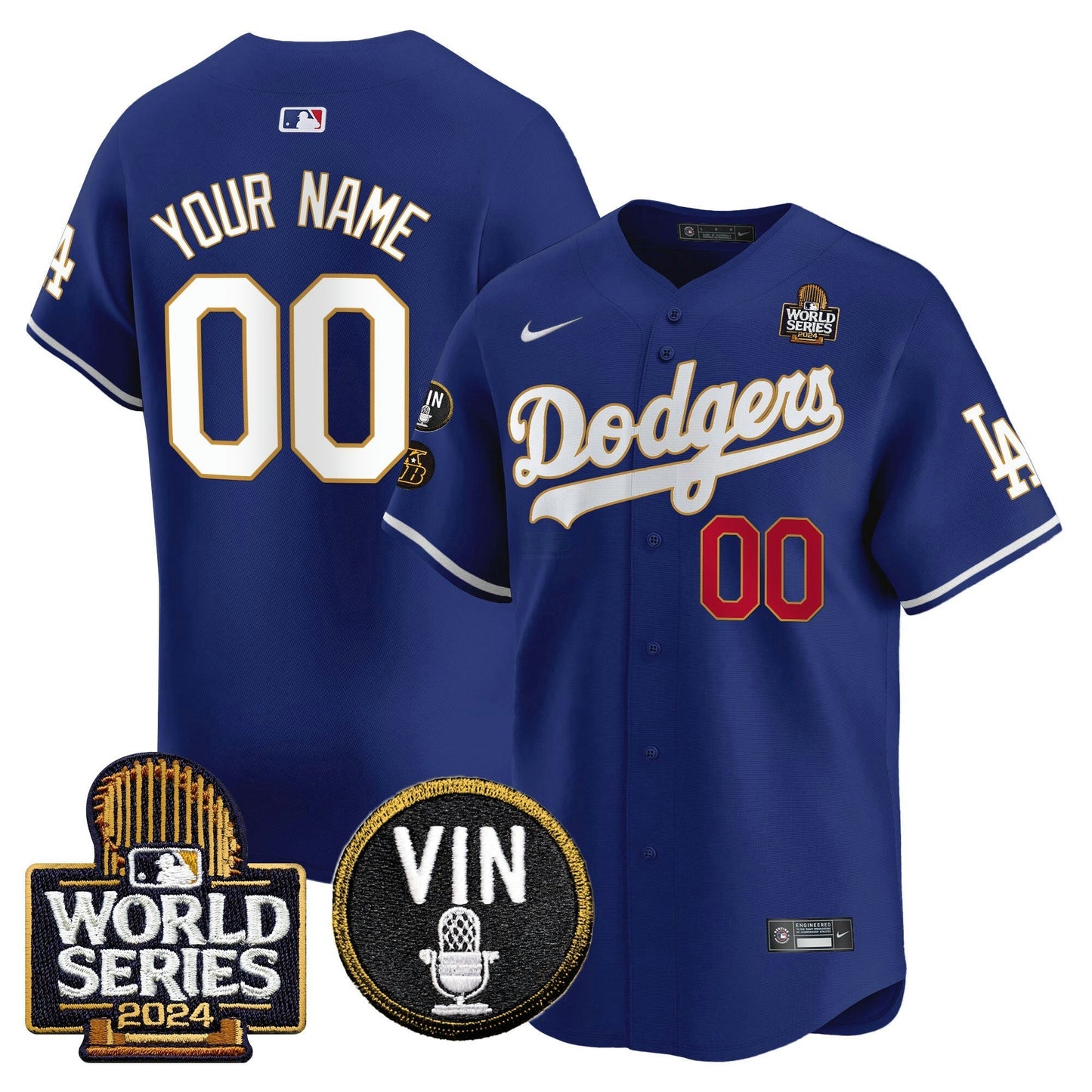 Camisa MLB 2024 World Series Dourada Trim Vapor Premier Limited Jersey V2