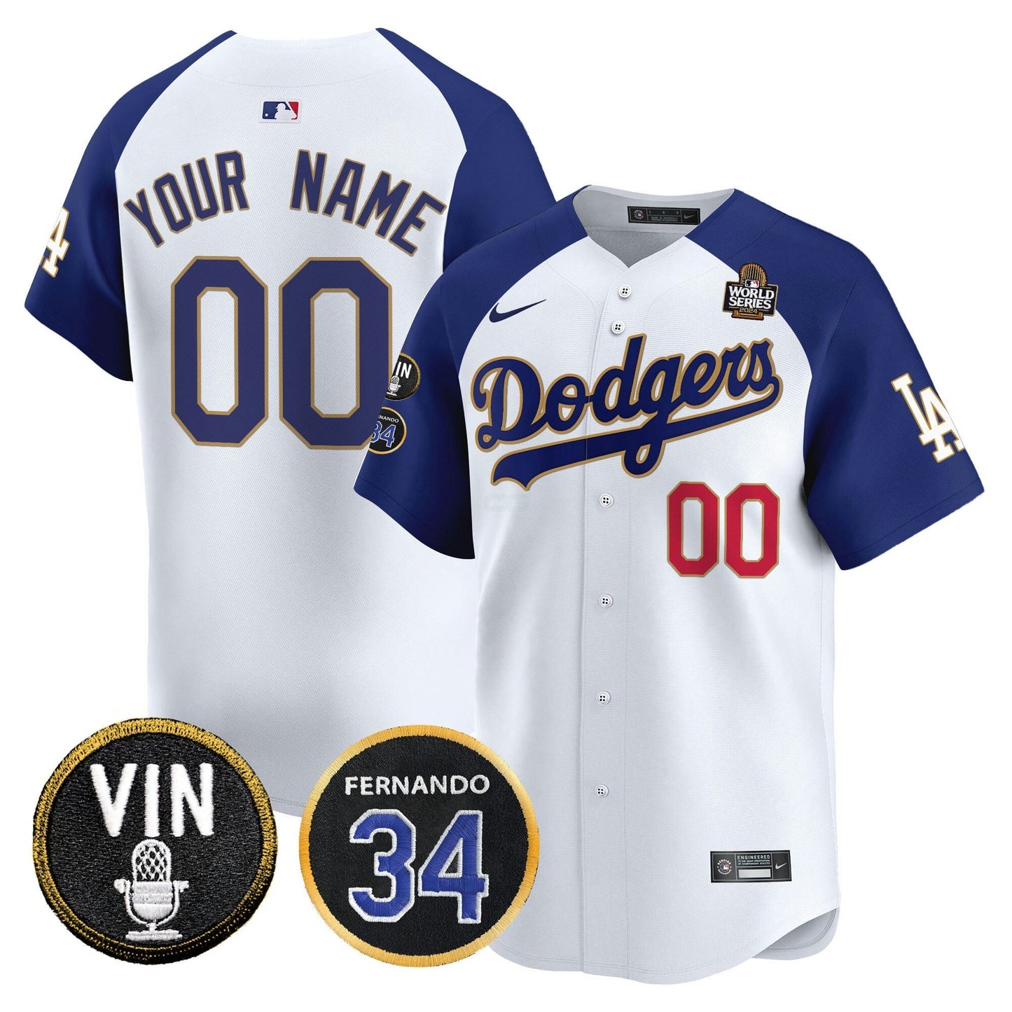 Camisa MLB 2024 World Series Dourada Trim Vapor Premier Limited Jersey V3
