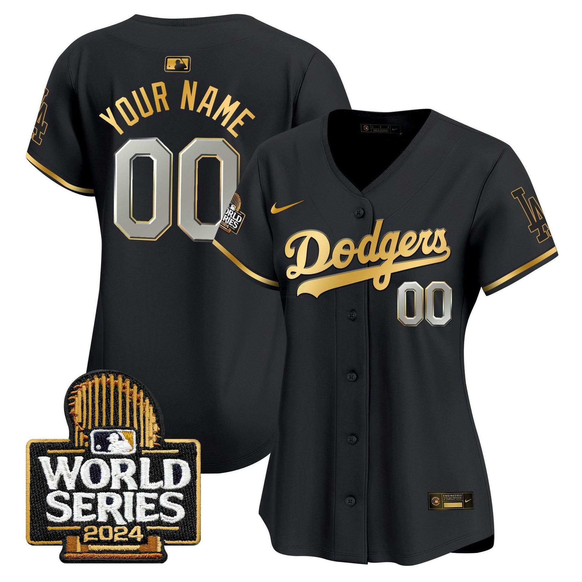 Camisa MLB 2024 World Series Dourada Trim Vapor Premier Limited Jersey