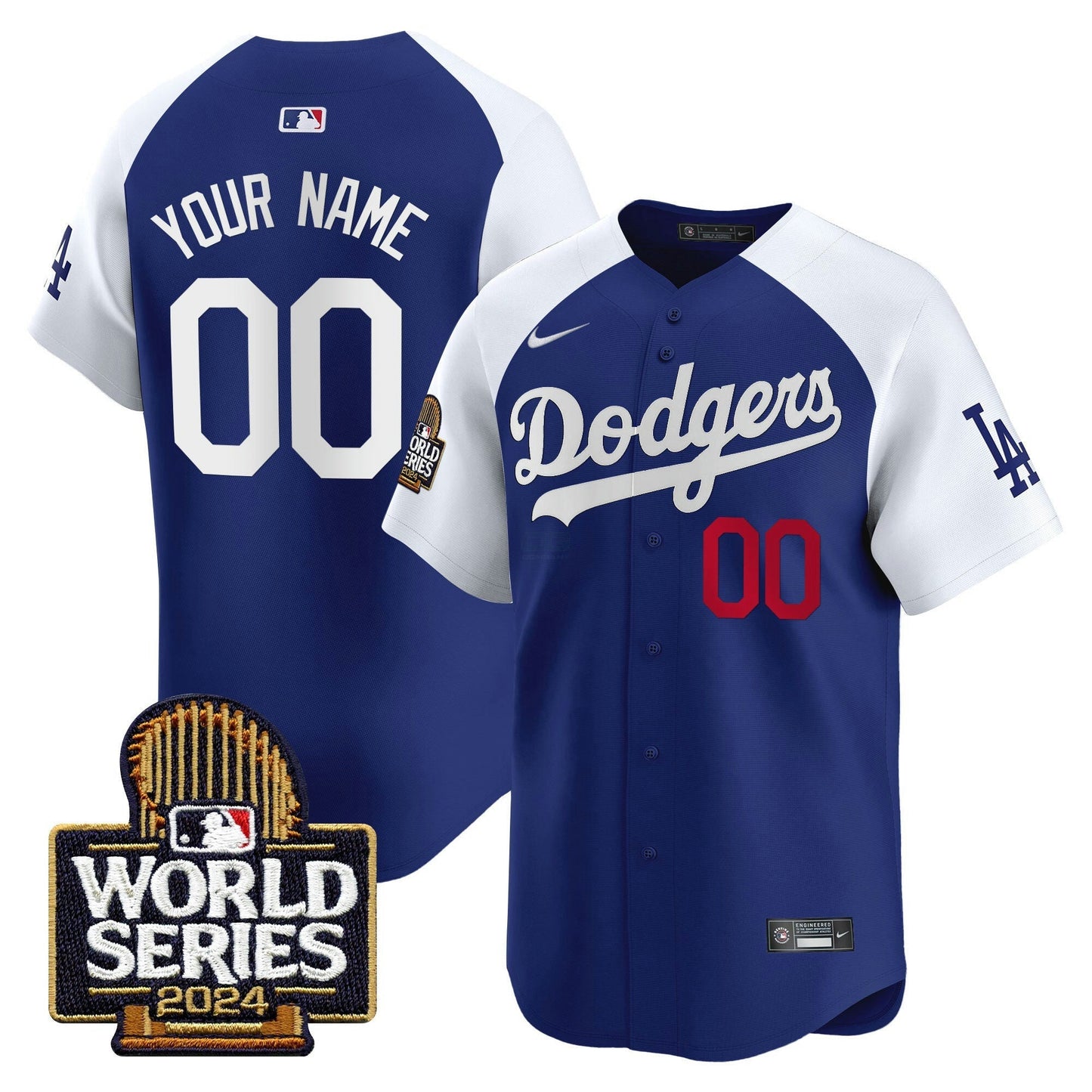 Camisa MLB Los Angeles Dodgers 2024 World Series Vapor Premier Limited Jersey