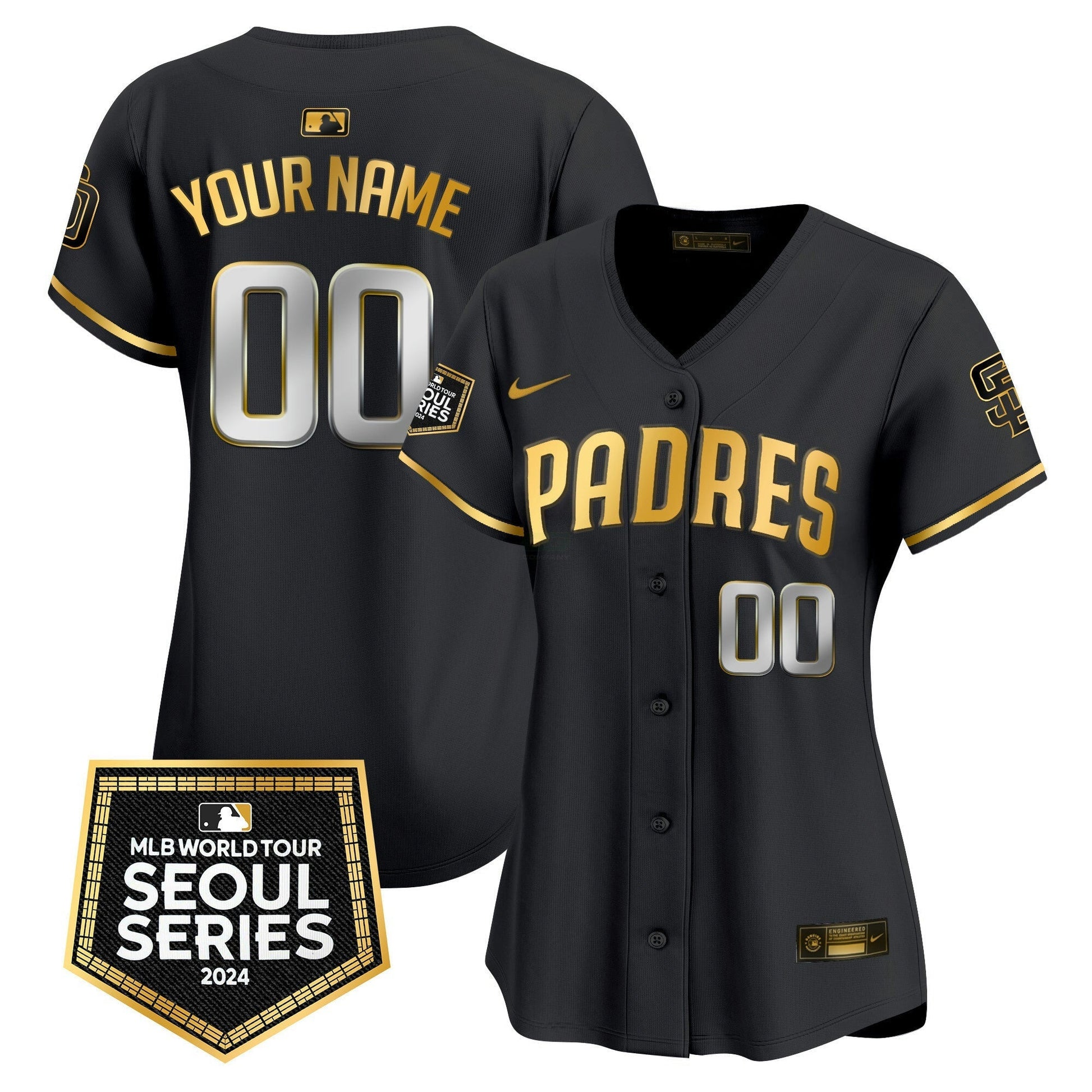 Camisa MLB San Diego Padres 2024 World Tour Seoul Series Patch Vapor Premier Limited Jersey