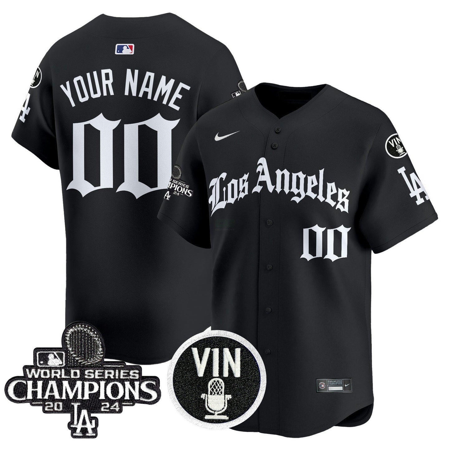 Camisa MLB 2025 LA Gothic Style Vapor Premier Limited Jersey