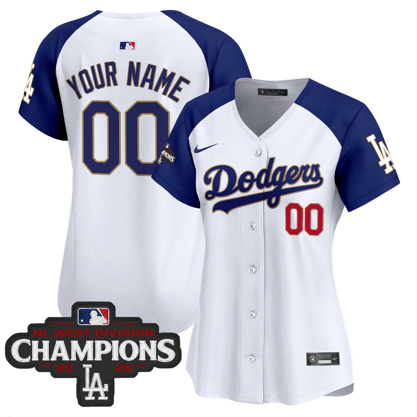 Camisa MLB 2025 NL West Division Champions Patch Dourada Trim Vapor Premier Limited Jersey