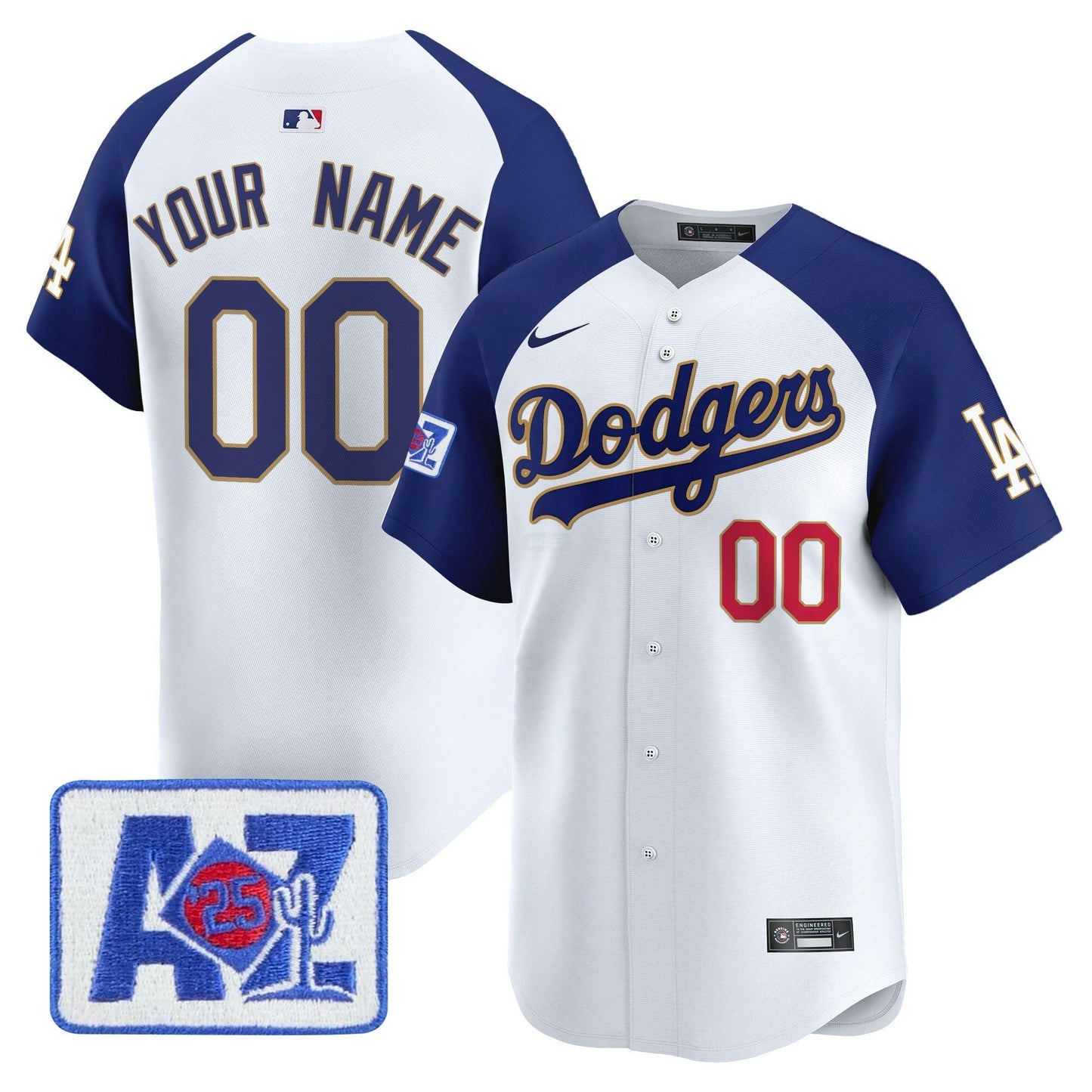 Camisa MLB Los Angeles Dodgers 2025 Spring Training Patch Vapor Premier Limited Jersey