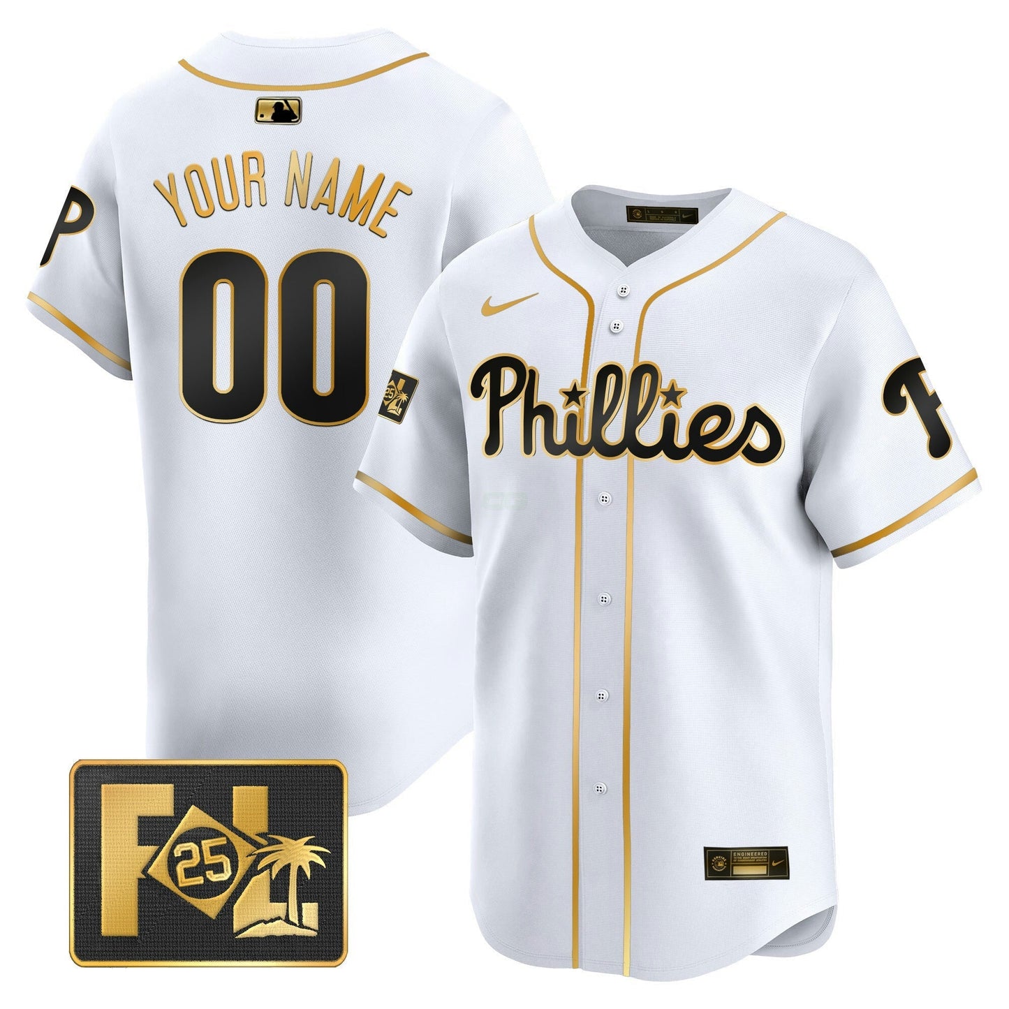 Camisa MLB Philadelphia Phillies 2025 Spring Training Patch Vapor Premier Limited Jersey
