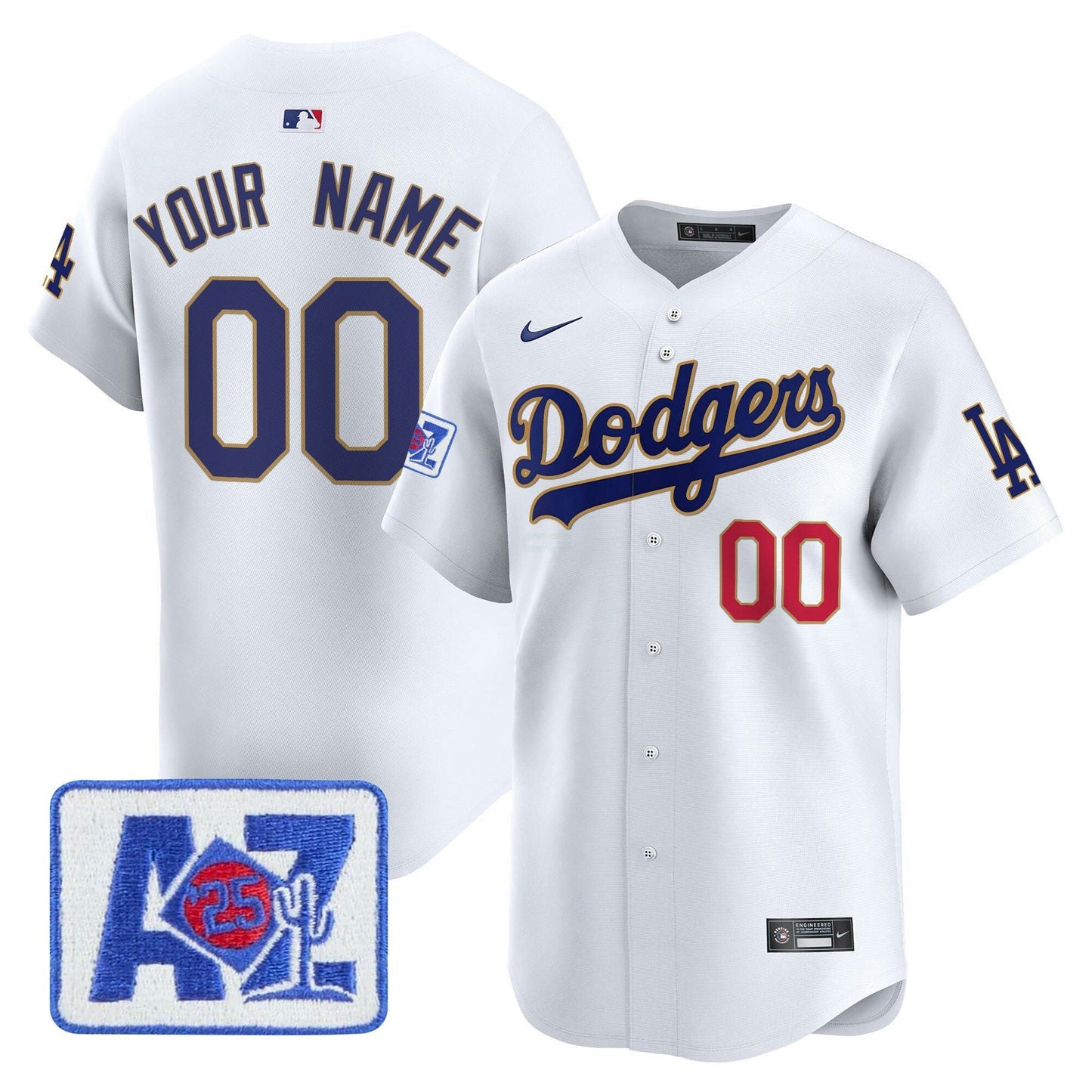 Camisa MLB Los Angeles Dodgers 2025 Spring Training Patch Vapor Premier Limited Jersey