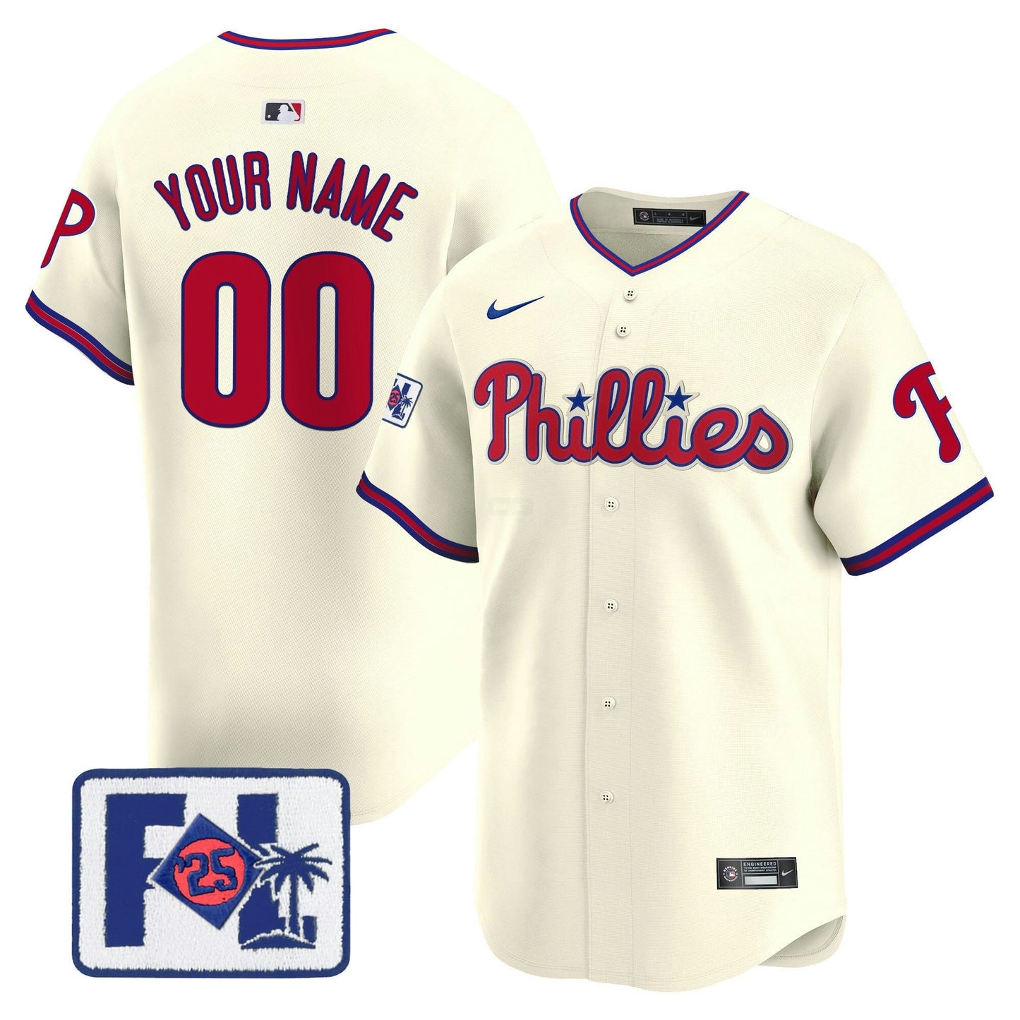 Camisa MLB Philadelphia Phillies 2025 Spring Training Patch Vapor Premier Limited Jersey