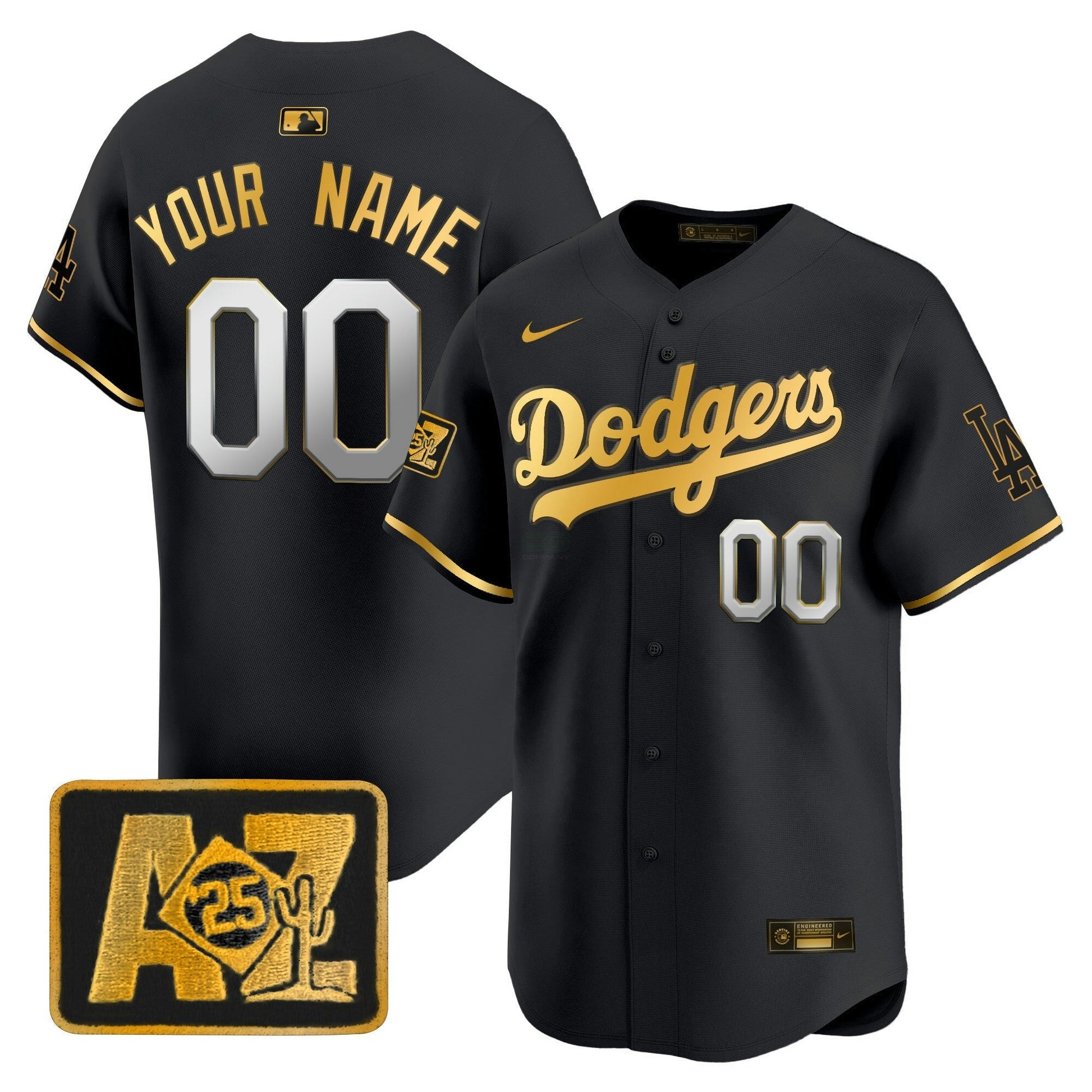 Camisa MLB Los Angeles Dodgers 2025 Spring Training Patch Vapor Premier Limited Jersey