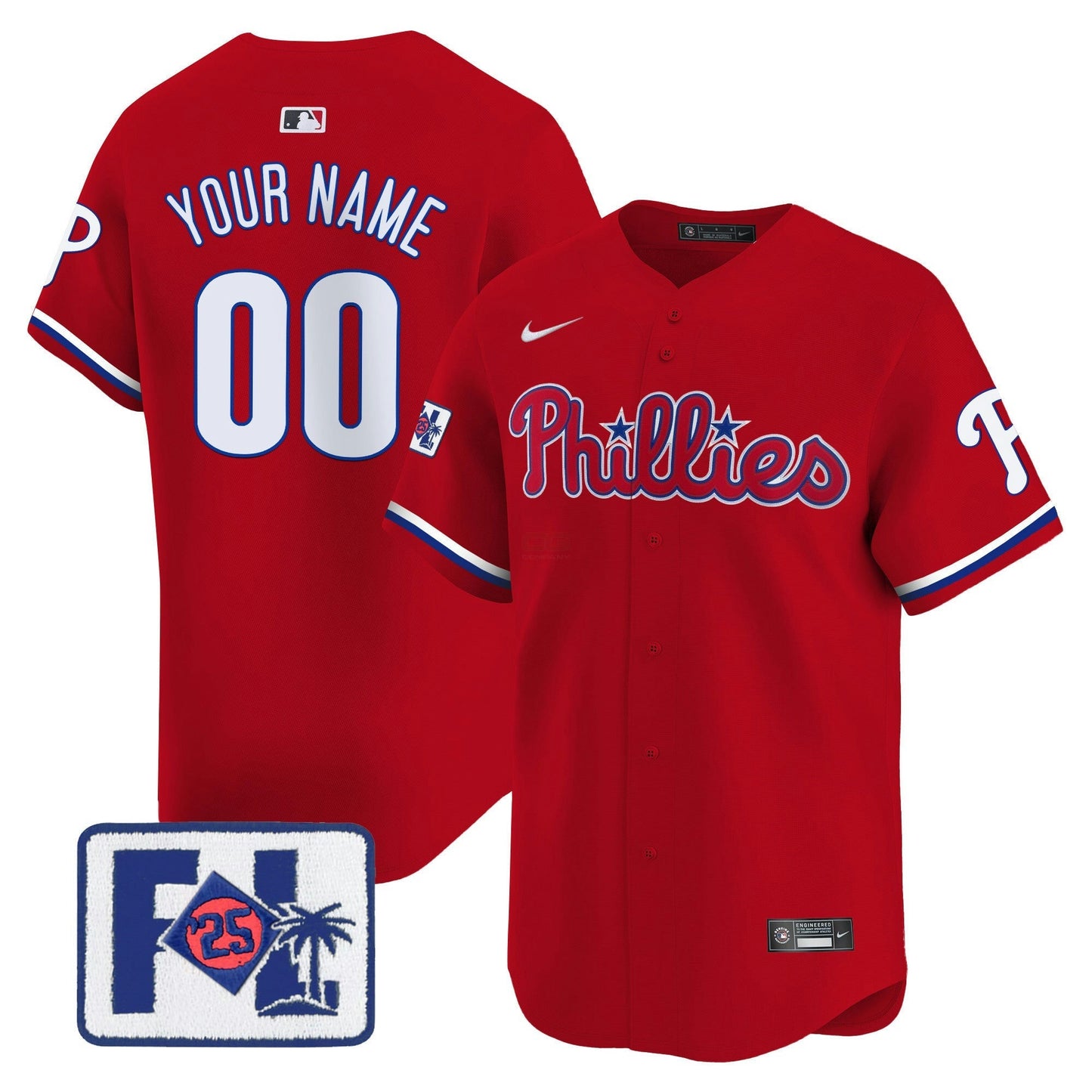 Camisa MLB Philadelphia Phillies 2025 Spring Training Patch Vapor Premier Limited Jersey