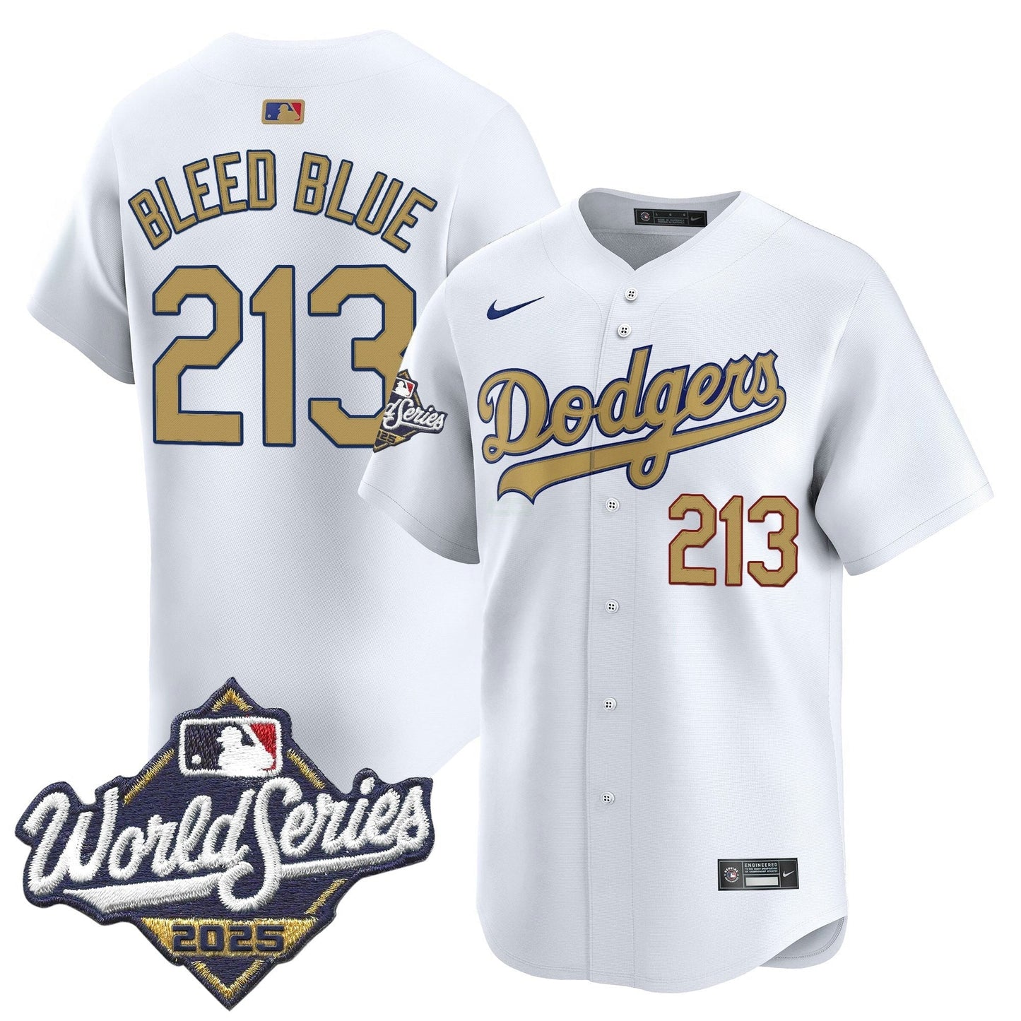 Camisa MLB 2025 World Series Dourada Vapor Premier Limited Jersey