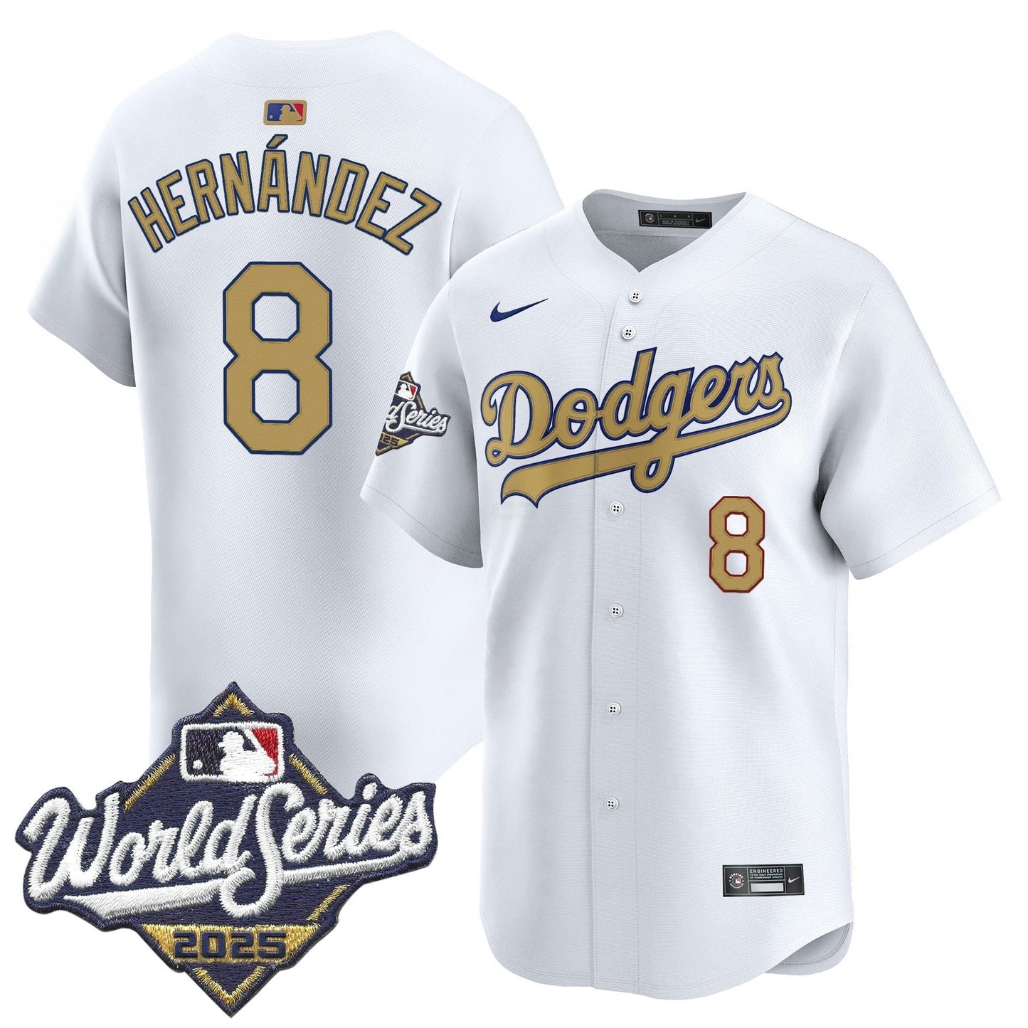 Camisa MLB 2025 World Series Dourada Vapor Premier Limited Jersey