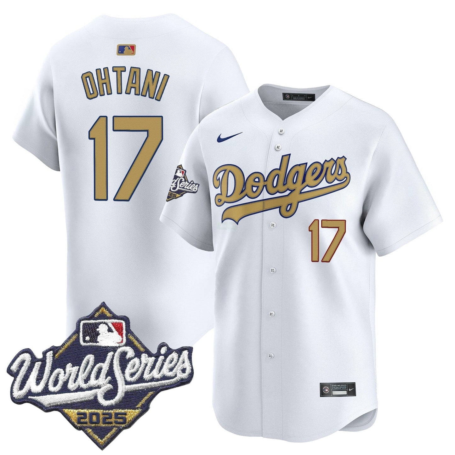 Camisa MLB 2025 World Series Dourada Vapor Premier Limited Jersey