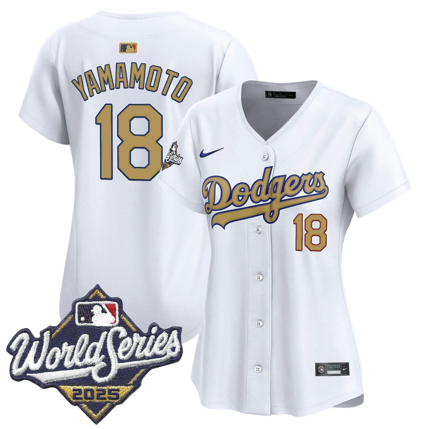 Camisa MLB 2025 World Series Dourada Vapor Premier Limited Jersey
