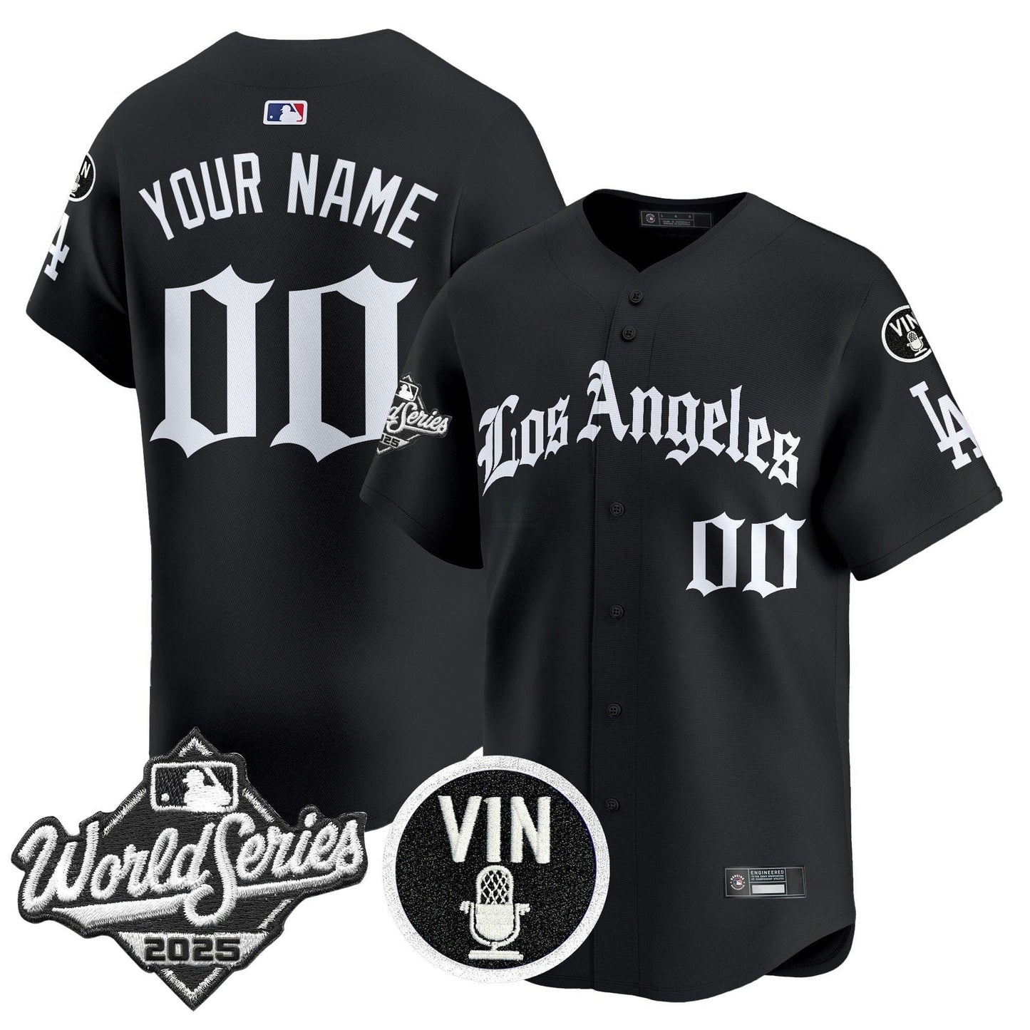 Camisa MLB 2025 World Series Vapor Premier Limited Jersey – LA Gothic Edition