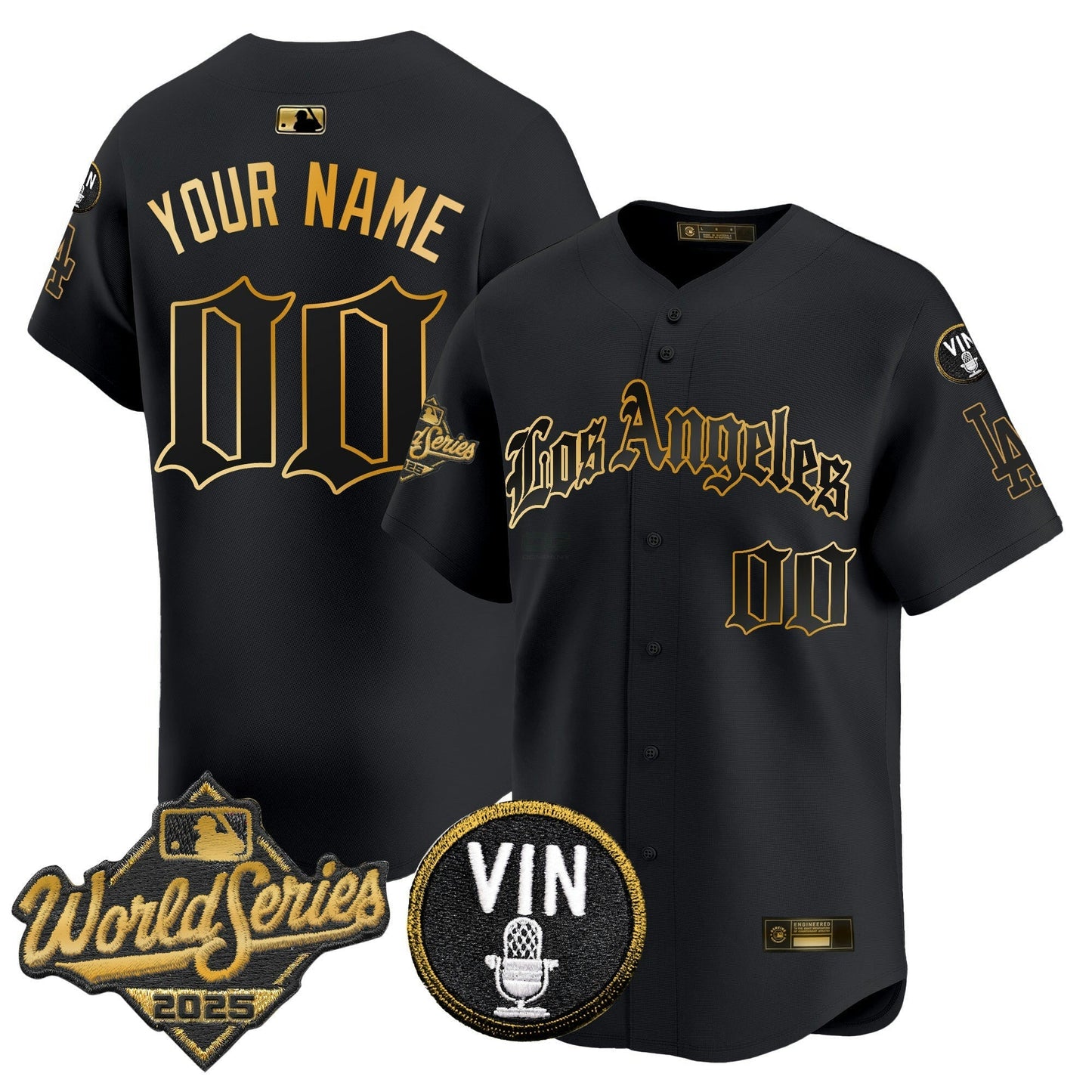 Camisa MLB 2025 World Series Vapor Premier Limited Jersey – LA Gothic Edition