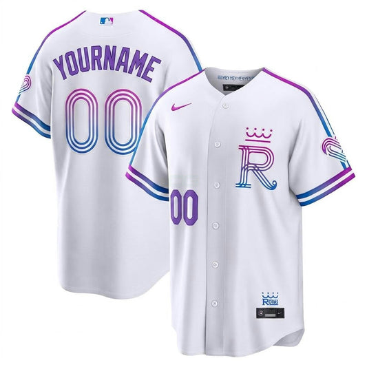 Camisa MLB Kansas City Royals 2026 Kansas City City Connect Jersey - Branca