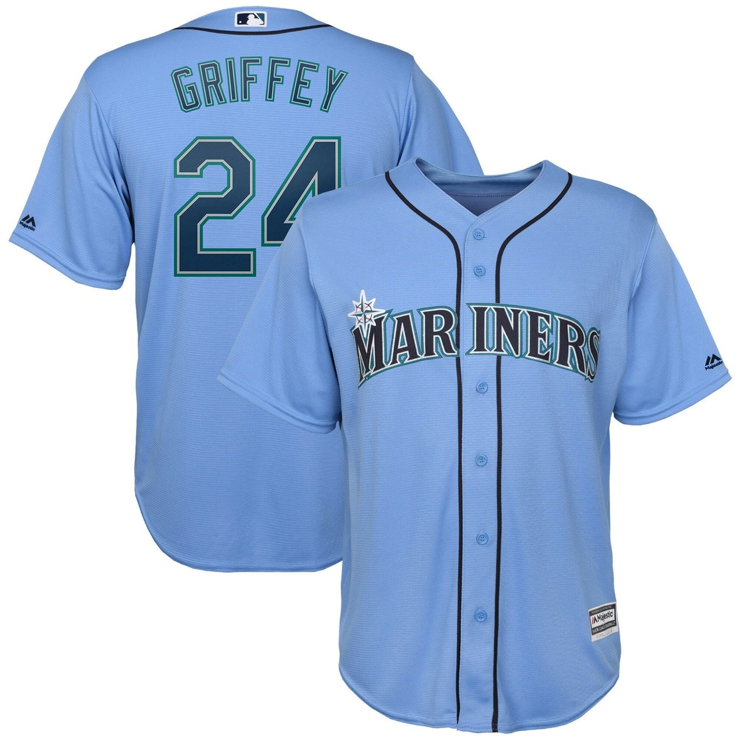 Camisa MLB Seattle Mariners 24 Light Blue Jersey - Light Azul