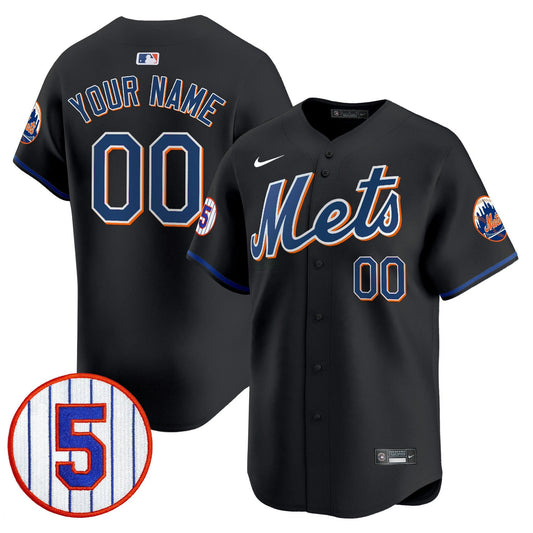 Camisa MLB #5 David Wright Number Retirement Patch Vapor Premier Limited Jersey