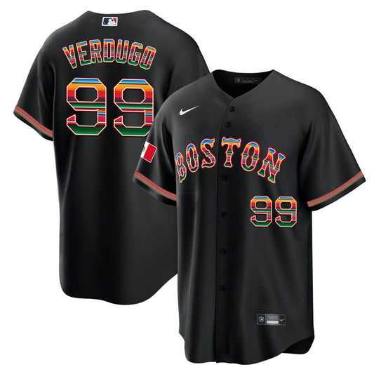 Camisa MLB Alex Verdugo Boston Mexico Hispanic Jersey - Cool