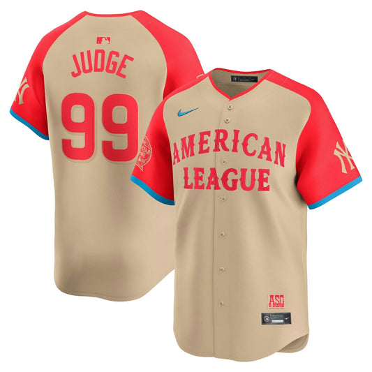 Camisa MLB New York Yankees American League 2024 All-Star Game Limited Jersey – Creme