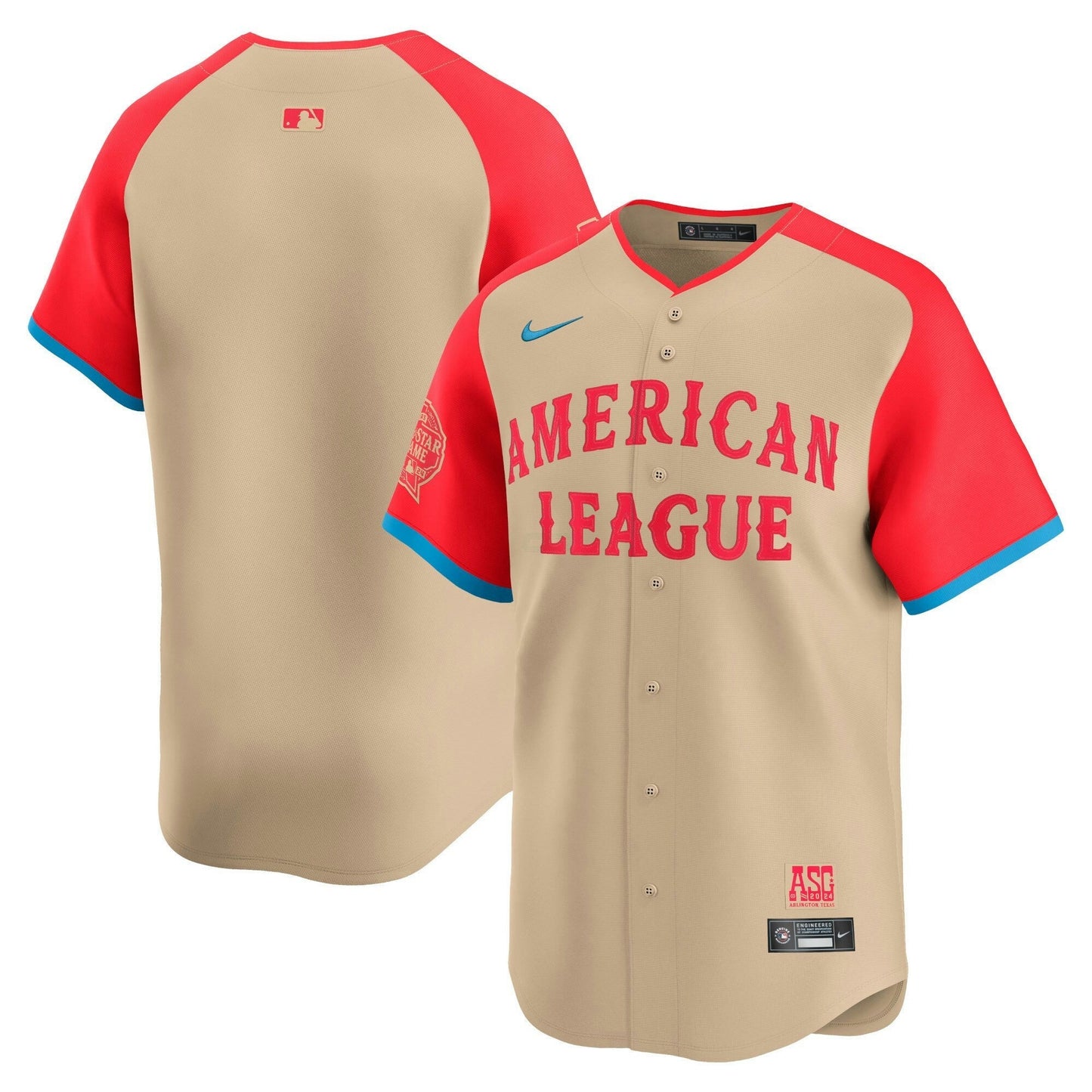 Camisa MLB New York Yankees American League 2024 All-Star Game Limited Jersey – Creme
