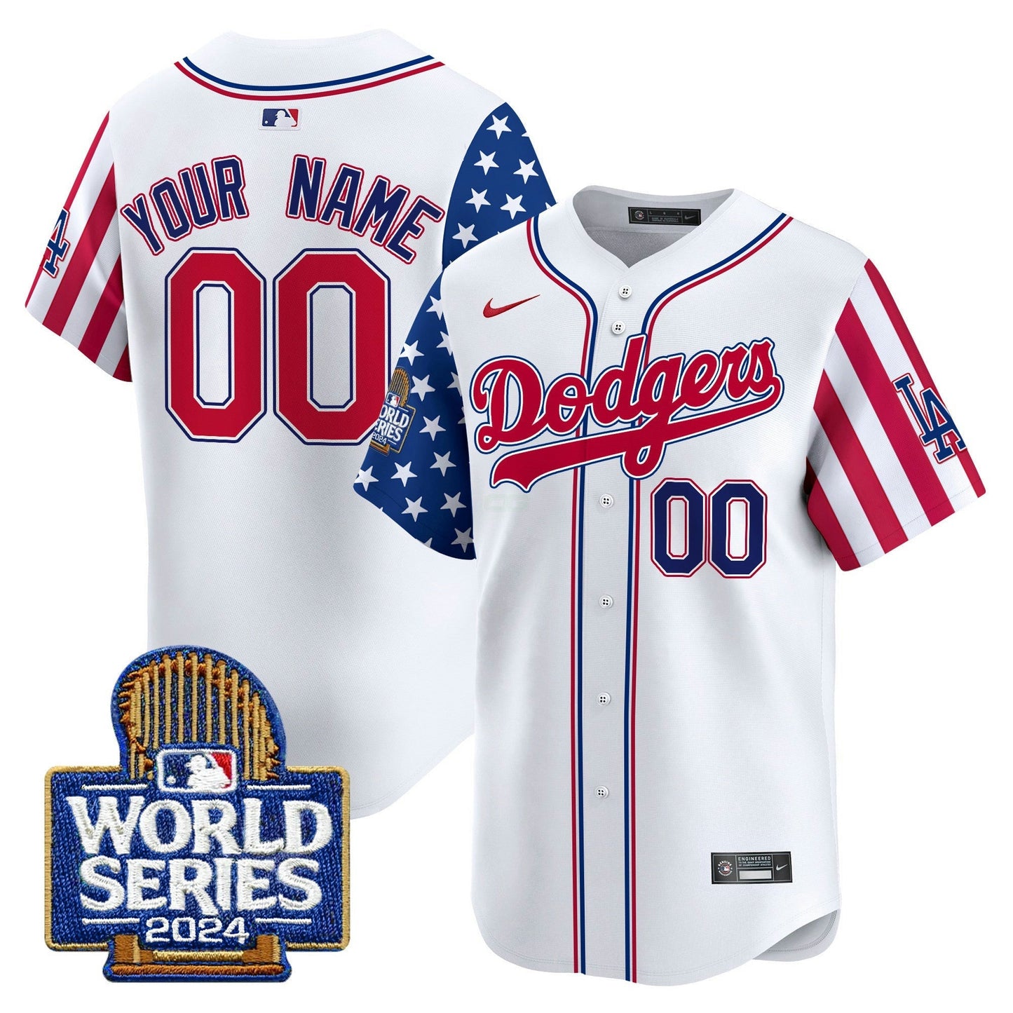 Camisa MLB Los Angeles Dodgers American Style 2024 World Series Vapor Premier Limited Jersey