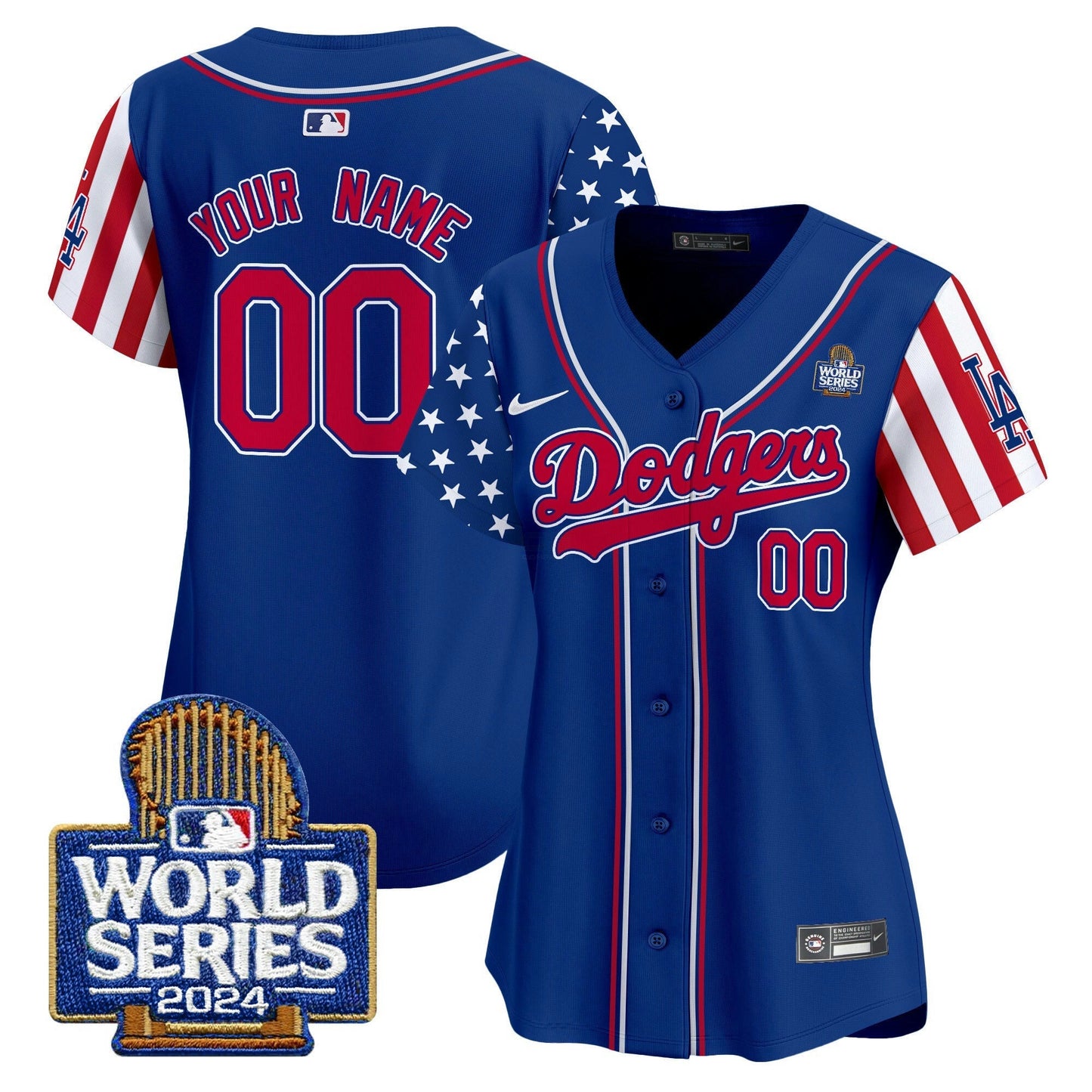Camisa MLB Los Angeles Dodgers American Style 2024 World Series Vapor Premier Limited Jersey V2