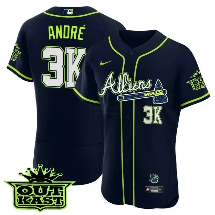Camisa MLB Andre 3K Atlanta Atliens Jersey