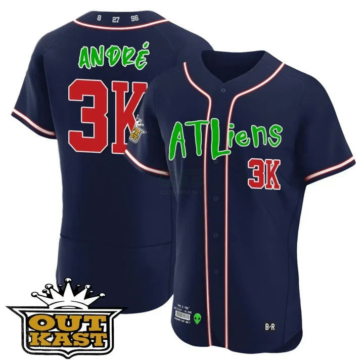 Camisa MLB Andre 3K Atlanta Atliens Jersey