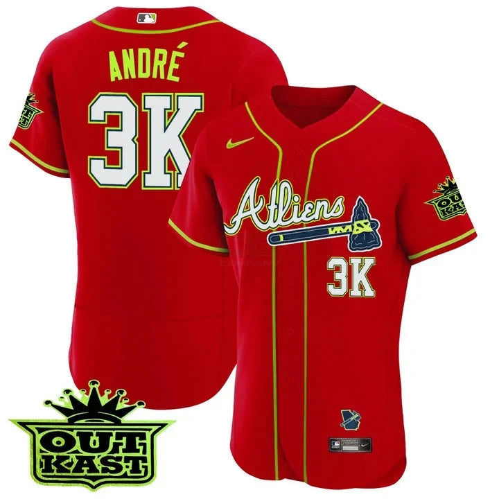 Camisa MLB Andre 3K Atlanta Atliens Jersey