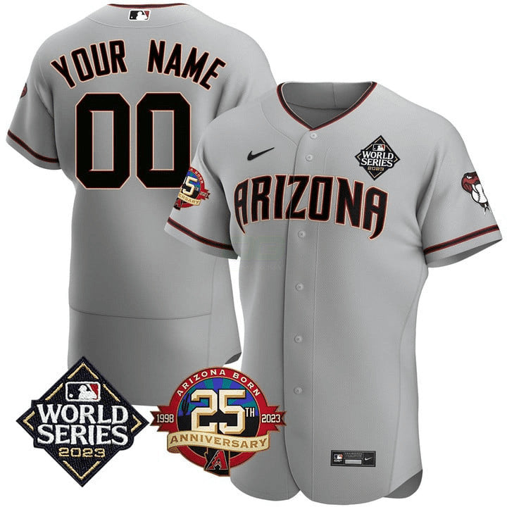 Camisa MLB Arizona 2023 World Series & 25th Anniversary Year Patch Jersey –