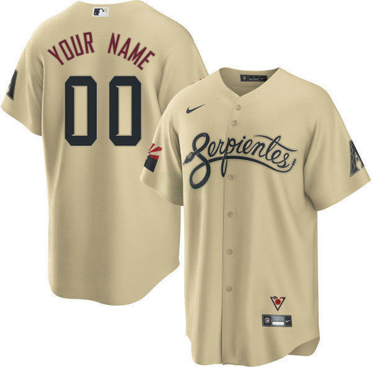 Camisa MLB Arizona City Connect Serpientes Jersey - Sand